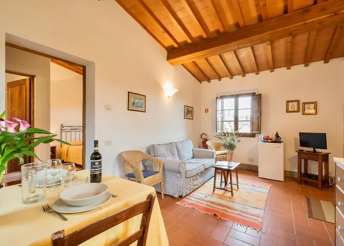 Thr-Apartment With 2 Beds, Air Conditoning And Private Outdoor Area In Residence With Swimming Pool Not Far From Florence